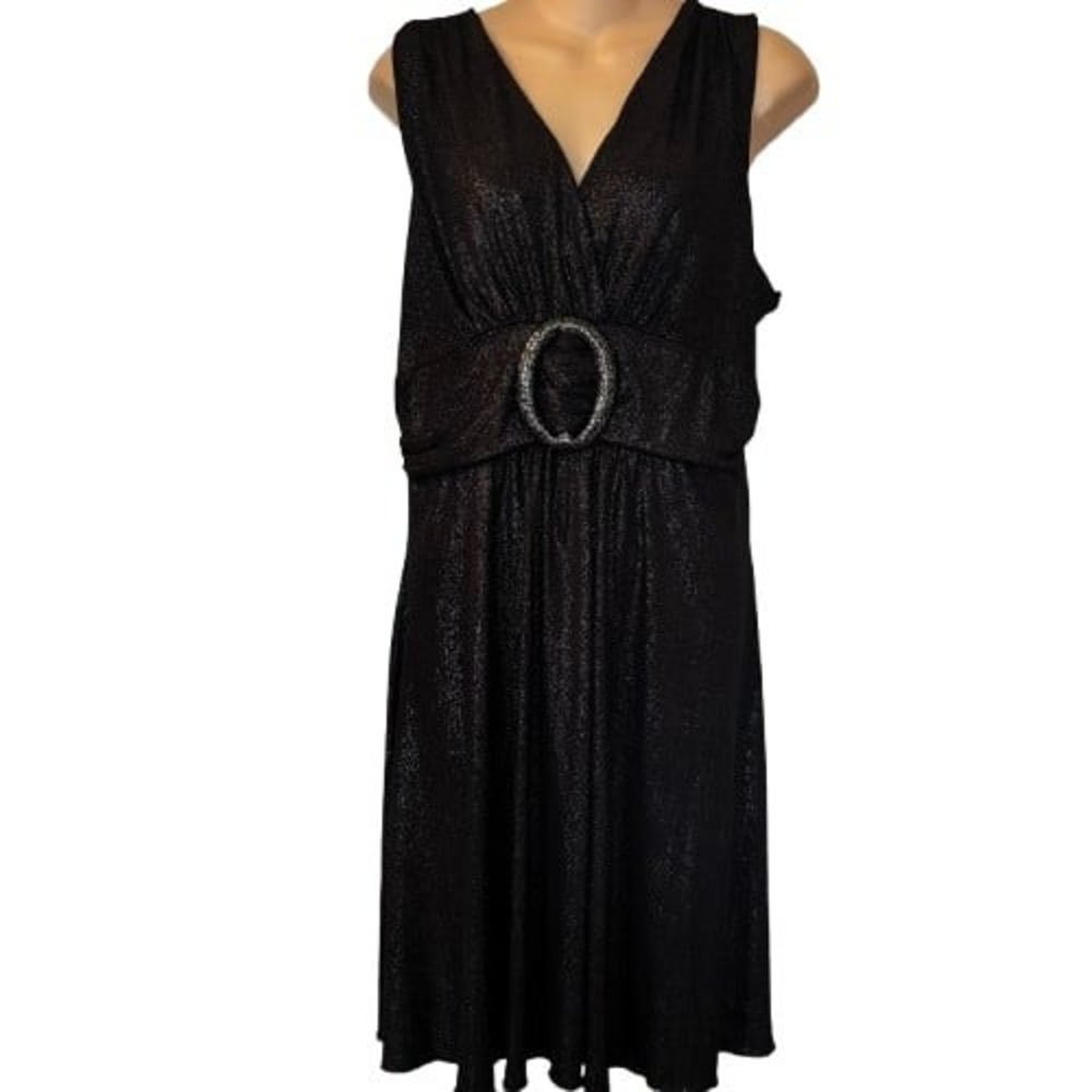 Women's MKM Designs Black Shimmery Dress